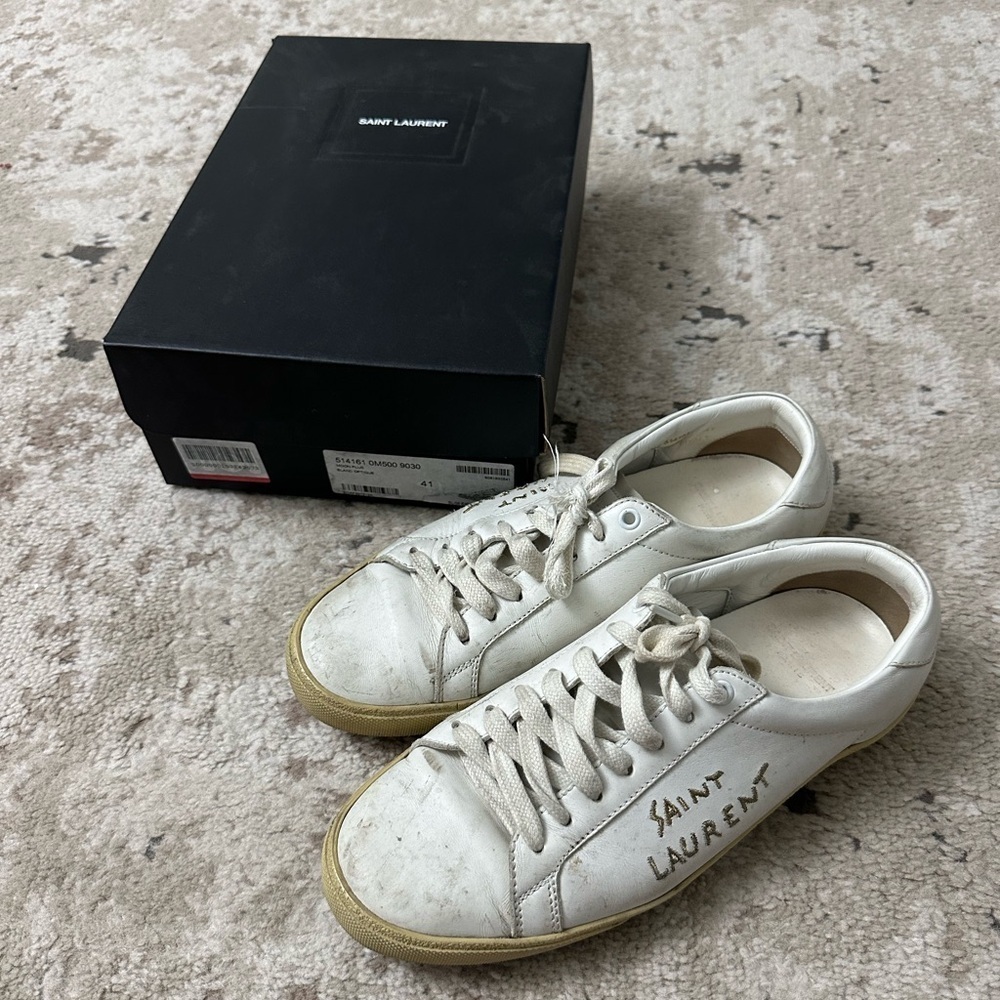Saint Laurent Women’s Court Classic Sneakers Size 41